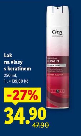 LAK NA VLASY S KERATINEM