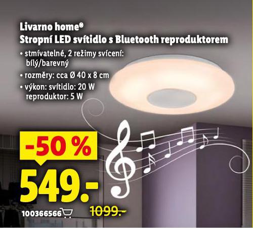 LIVARNO HOME STROPN LED SVTIDLO S BLUETOOTH REPRODUKTOREM;