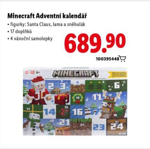MINECRAFT ADVENTN KALENDR 