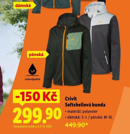 CRIVIT SOFTSCHELLOV BUNDA