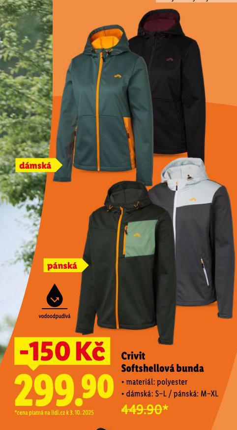 CRIVIT SOFTSCHELLOV BUNDA