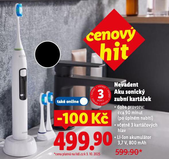 NEVADENT AKU SONICK ZUBN KARTEK