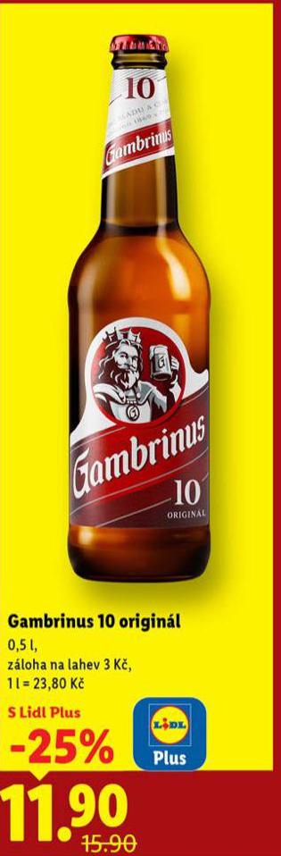 GAMBRINUS 10 ORIGINL