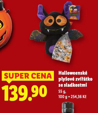 HALLOWEENSK PLYOV ZVTKO SE SLADKOSTMI