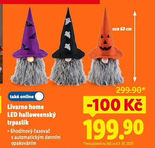 LIVARNO HOME LED HALLOWEENSK TRPASLK