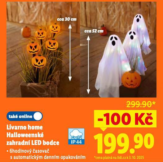 LIVARNO HOME HALLOWEENSK ZAHRADN LED BODCE
