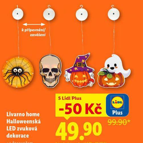 LIVARNO HOME HALLOWEENSK LED ZVUKOV DEKORACE