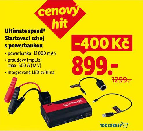 ULTIMATE SPEED STARTOVAC ZDROJ S POWERBANKOU
