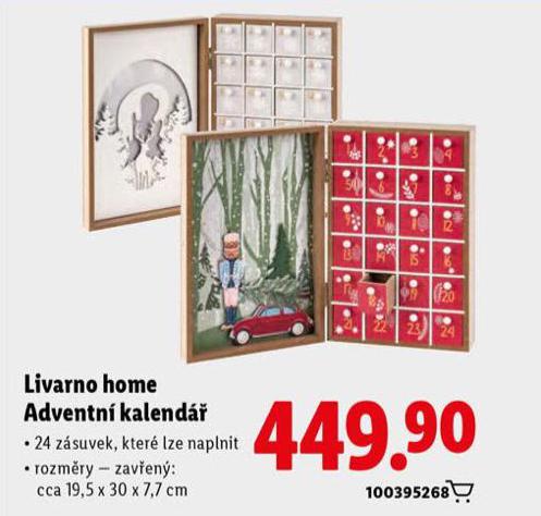 LIVARNO HOME ADVENTN KALENDR
