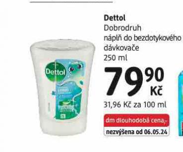DETTOL NPL DO BEZDOTYKOVHO DVKOVAE