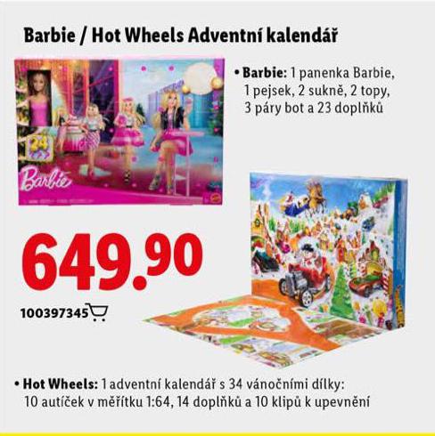 BARBIE ADVENTN KALENDR