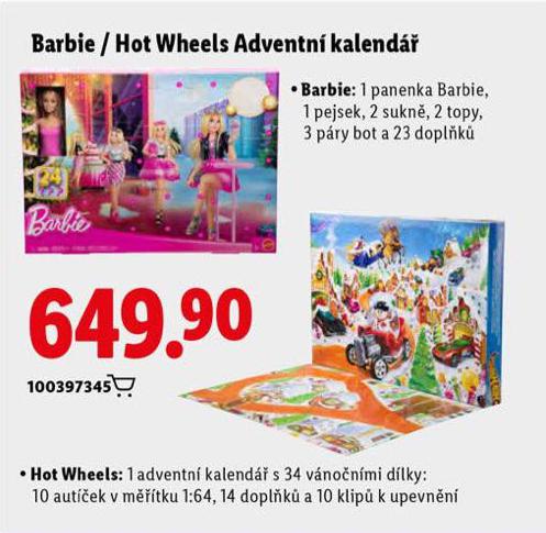 HOT WHEELS ADVENTN KALENDR 