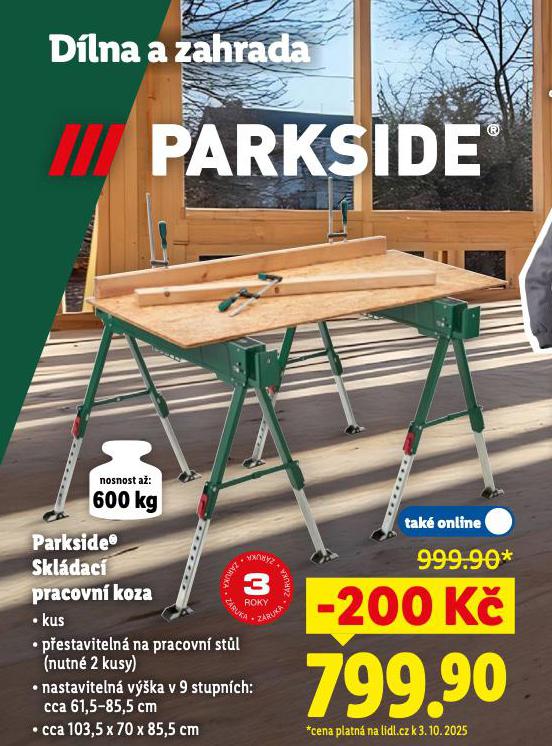 PARKSIDE SKLDAC PRACOVN KOZA