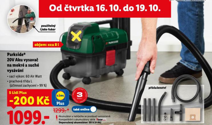 PARKSIDE 20V AKU VYSAVA NA MOKR A SUCH VYSVN