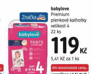 BABYLOVE PLENKOV KALHOTKY