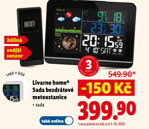 LIVARNO HOME SADA BEZDRTOV METEOSTANICE