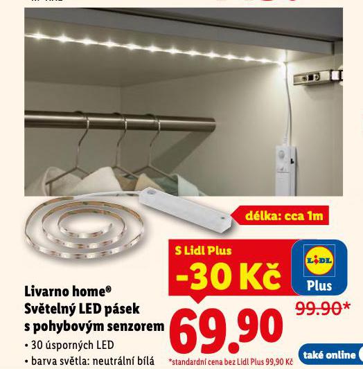 LIVARNO HOME SVTELN LED PSEK S POHYBOVM SENZOREM