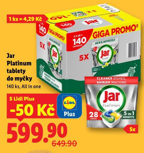JAR PLATINUM TABLETY DO MYKY