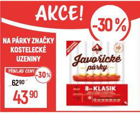 NA PRKY ZNAKY KOSTELECK UZENINY