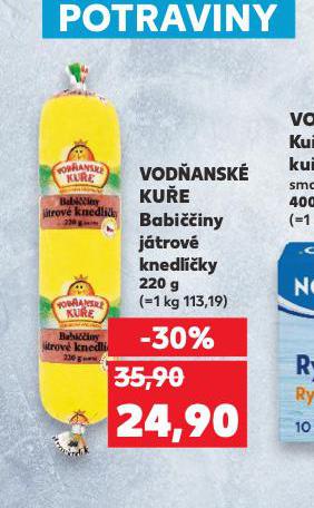 VODANSK KUE BABIINY JTROV KNEDLKY