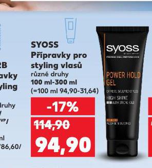 SYOSS PPRAVKY NA STYLING VLAS