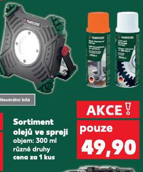 SORTIMENT OLEJ VE SPREJI