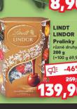 LINDT LINDOR PRALINKY