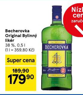 BECHEROVKA ORIGINAL BYLINN LIKR