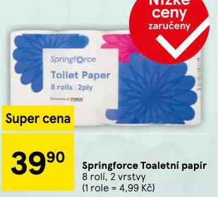 SPRINGFORCE TOALETN PAPR