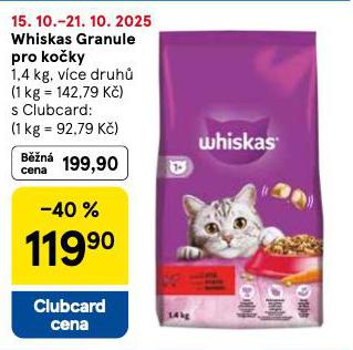 WHISKAS GRANULE PRO KOKY