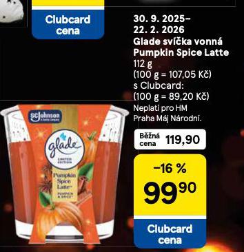 GLADE SVKA VONN PUMPKIN SPICE LATTE