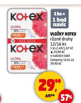 KOTEX VLOKY