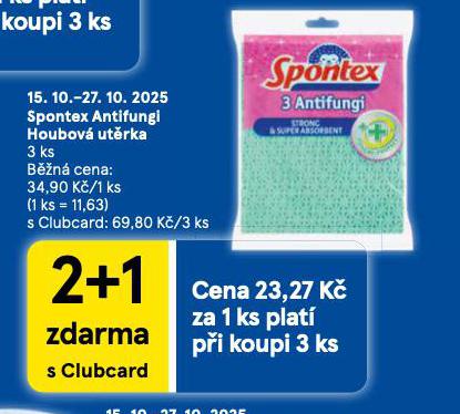 SPONTEX ANTIFUNGI HOUBOV UTRKA