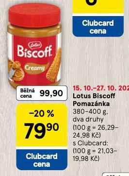 LOTUS BISCOFF POMAZNKA