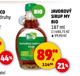 JAVOROV SIRUP MY BIO