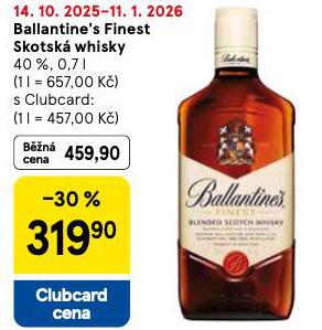 BALLANTINES FINEST SKOTSK WHISKY