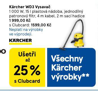 KARCHER WD3 VYSAVA