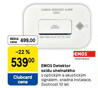 EMOS DETEKTOR EXIDU UHELNATHO