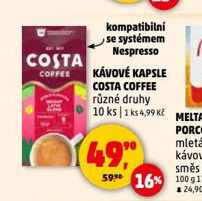COSTA COFFEE KVOV KAPSLE