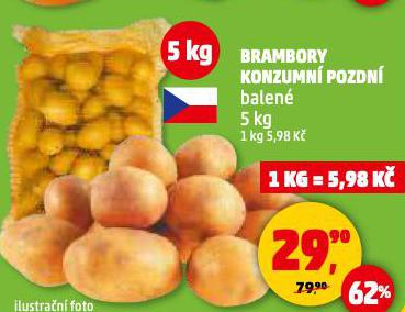 BRAMBORY KONZUMN POZDN