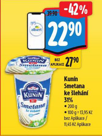KUNN SMETANA KE LEHN 31%