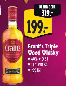 GRANTS TRIPLE WOOD WHISKY