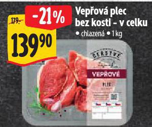 VEPOV PLEC BEZ KOSTI - V CELKU