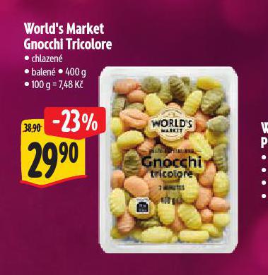 WORLD'S MARKET GNOCCHI TRICOLORE