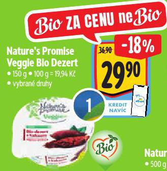 NATURES PROMISE VEGGI BIO DEZERT