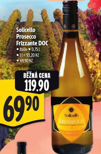 SOLICELLO PROSECCO FRIZZANTE DOC