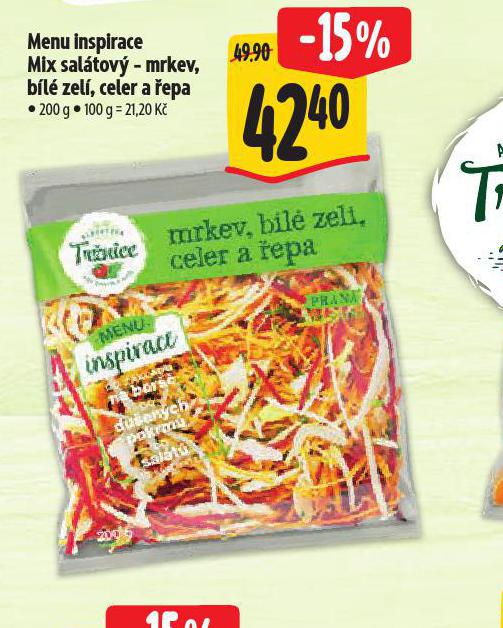 MENU INSPIRACE MIX SALTOV - MRKEV, BL ZEL, CELER, EPA