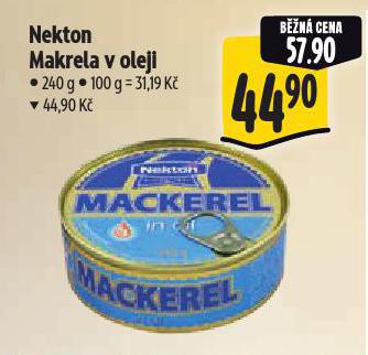 NEKTON MAKRELA V OLEJI