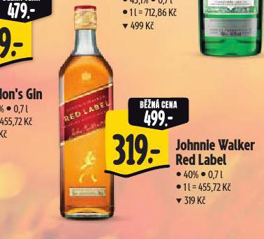 JOHNNIE WALKER RED LABEL