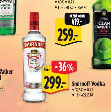 SMIRNOFF VODKA